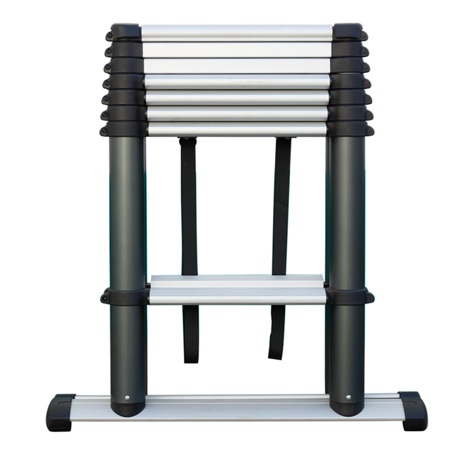 2.3m telescopic circular pipe ladder